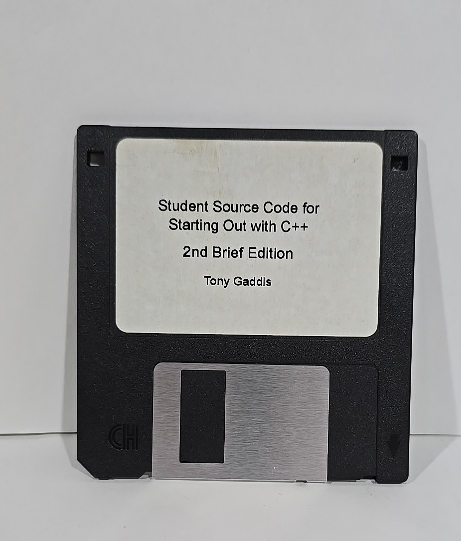 Student Source Code for Starting Out With C++ 2nd Ed Floppy Disk Tony Gaddis