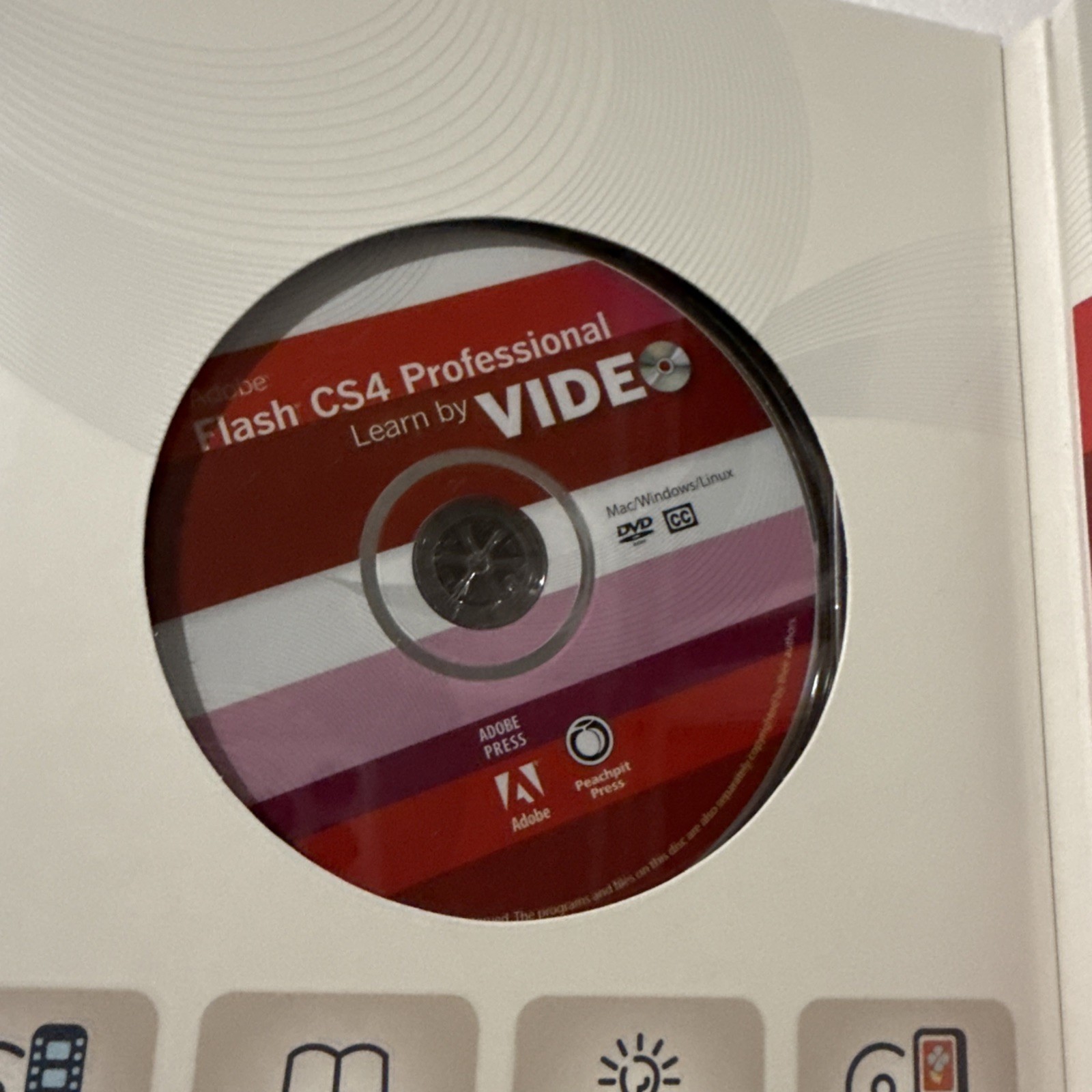 Adobe Flash CS4 Professional Learn By Video Plus Guidebook 2010 Digital Training