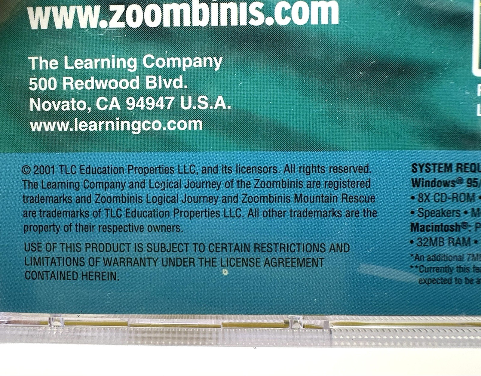 Zoombinis Logical Journey The Learning Company New Sealed Windows 98 PC Game