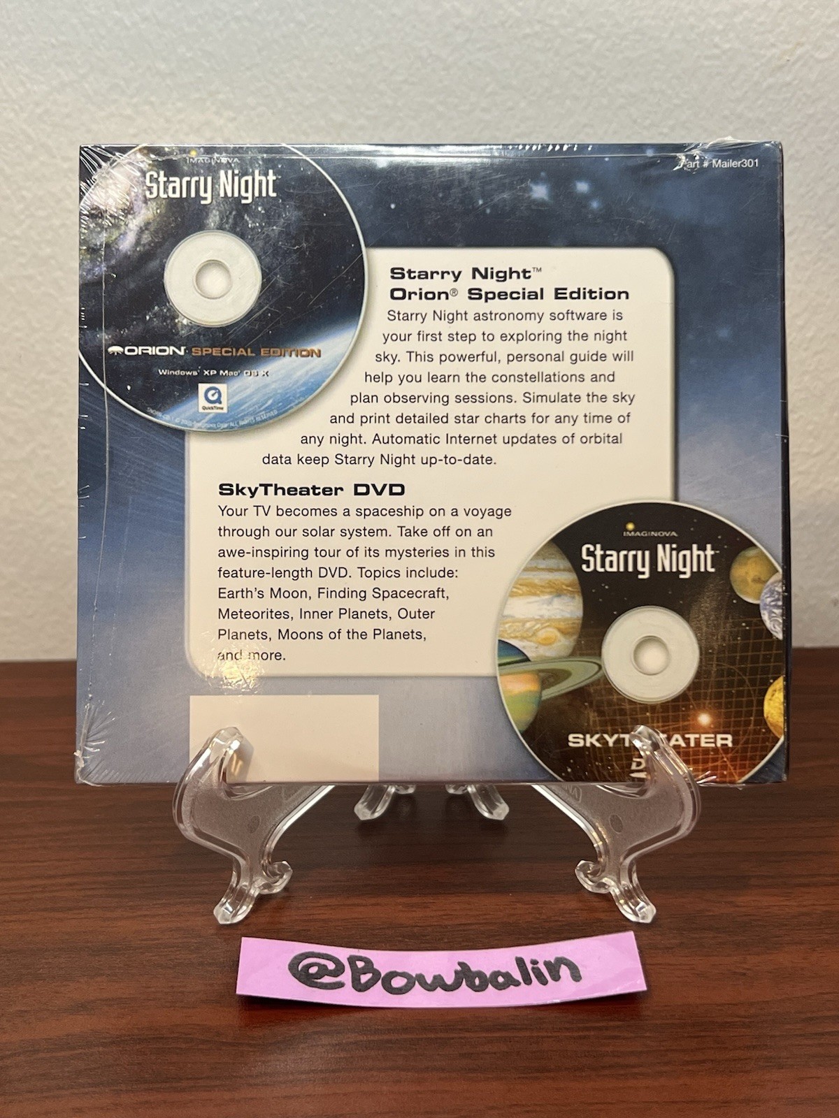 IMAGINOVA – STARRY NIGHT 2-DISC PC CD-ROM SOFTWARE FOR WIN XP + SKYTHEATER DVD