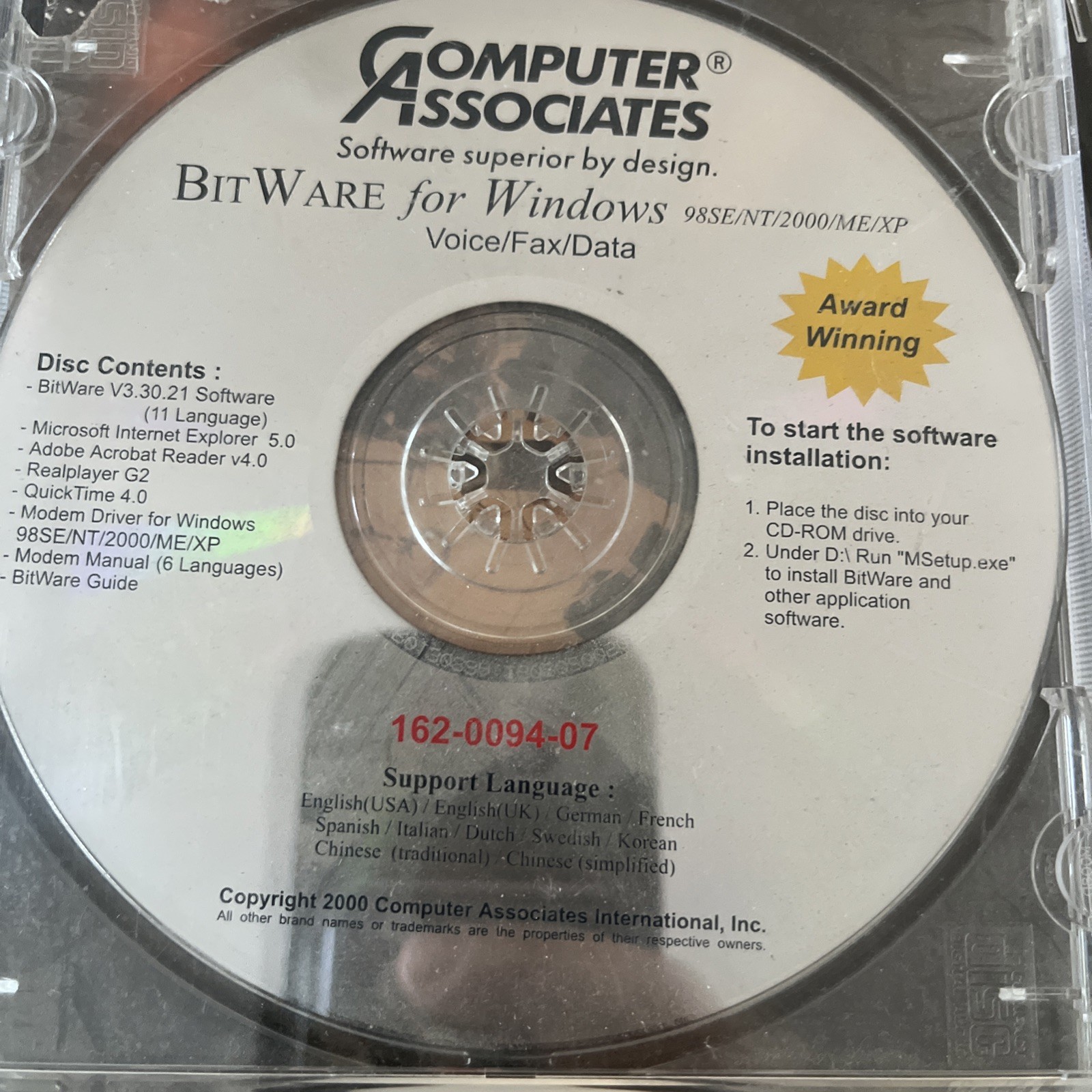 Computer Associates Bitware For Windows