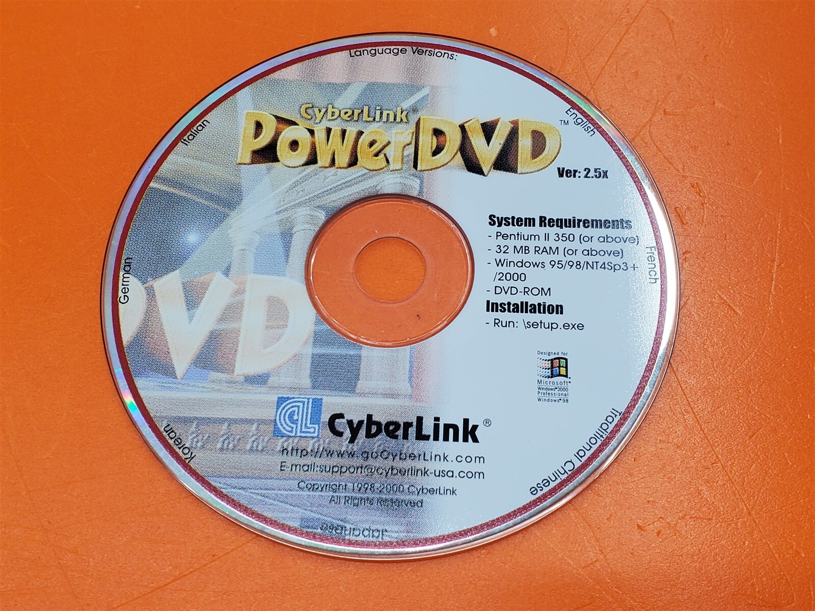 ⭐️⭐️⭐️⭐️⭐️ CyberLink Power DVD Version 2.5X Disc Only
