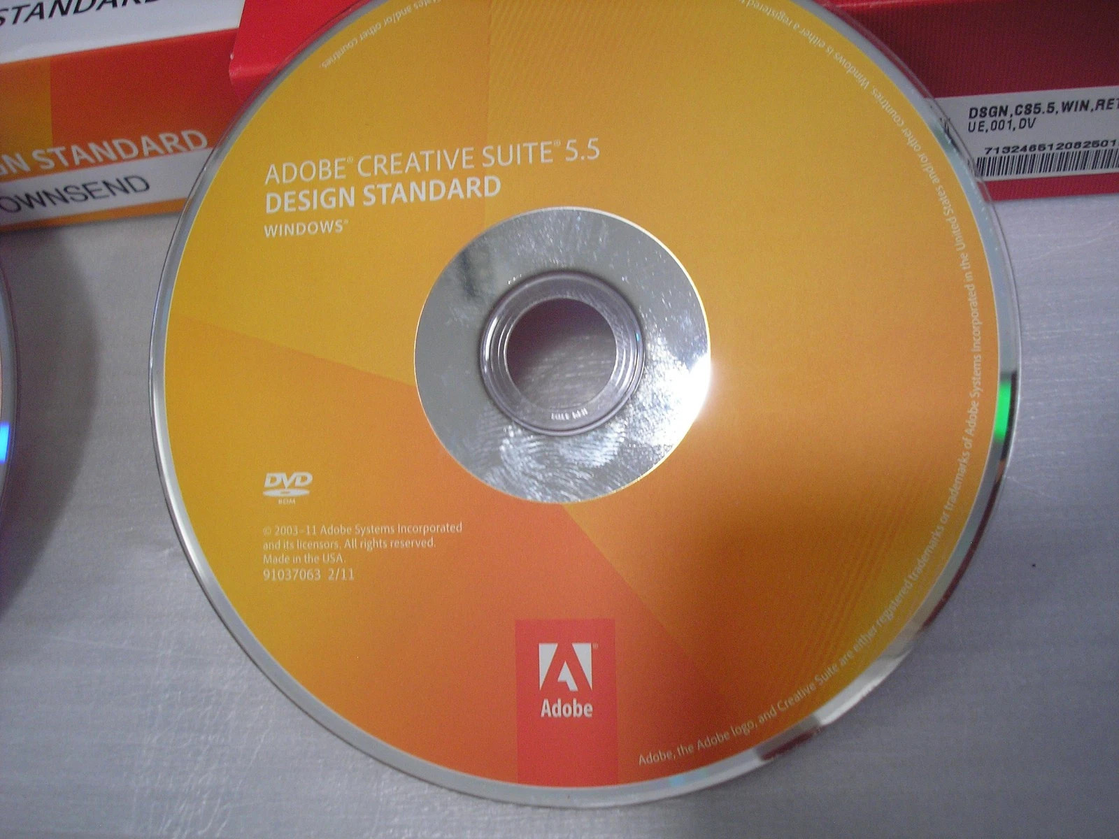 Adobe Creative Suite 5.5 CS5.5 Design Standard For Windows PC Full Version Box