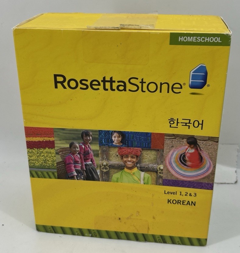 Rosetta Stone Korean Levels 1,2 & 3 Homeschool Edition
