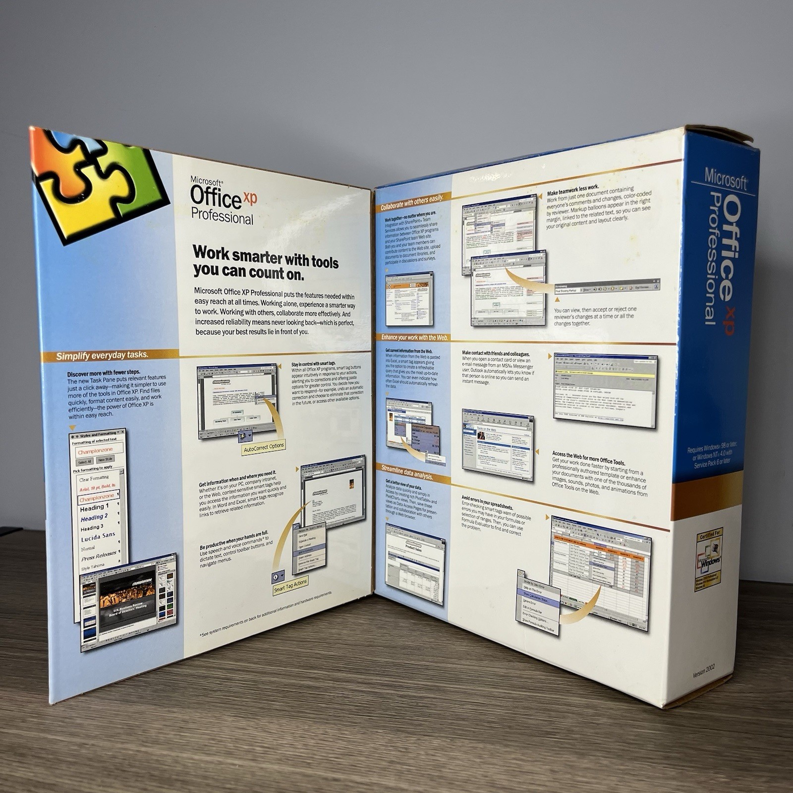 Microsoft Office XP Professional Version 2002 Employee Copy w/ Key & CDs In Box