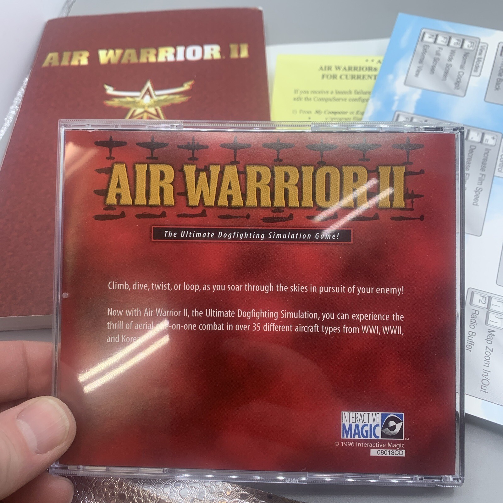 Air Warrior 2 Big Box PC Game Flight Simulator Air Combat CD-ROM Kesmai