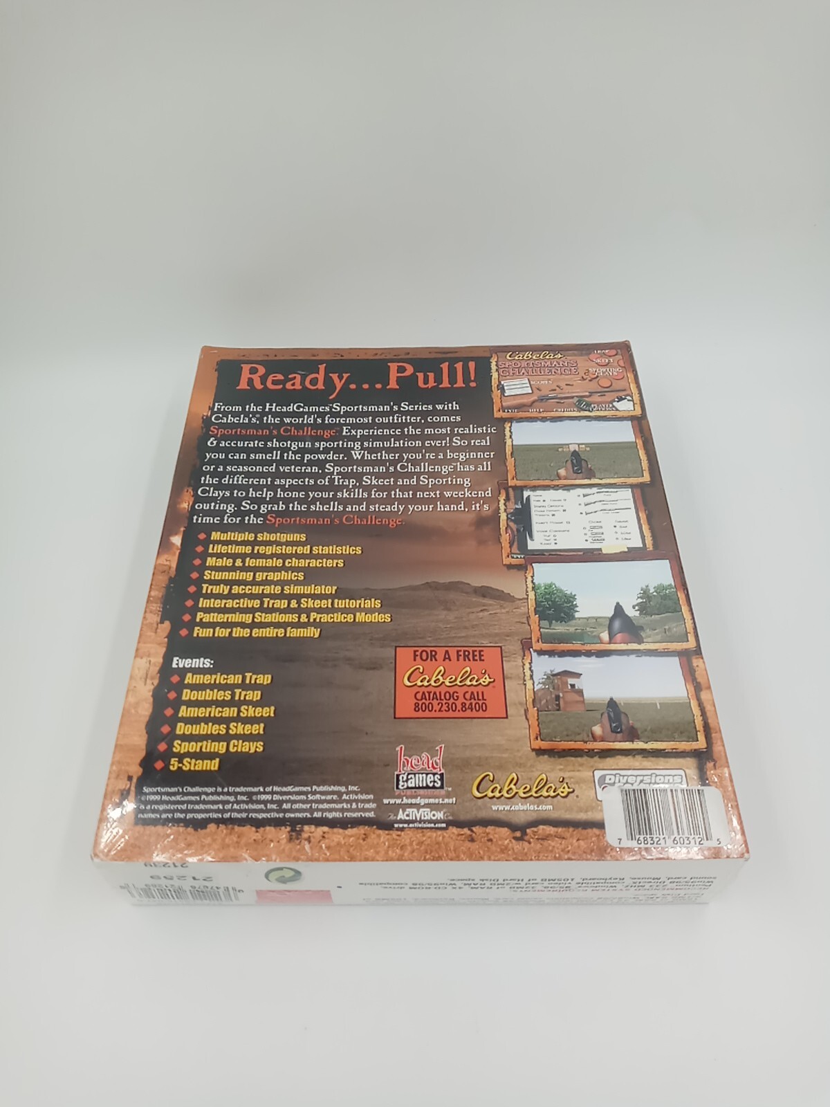 Cabela’s Sportsman’s Challenge Vintage CD ROM PC Software Game Activision 1999