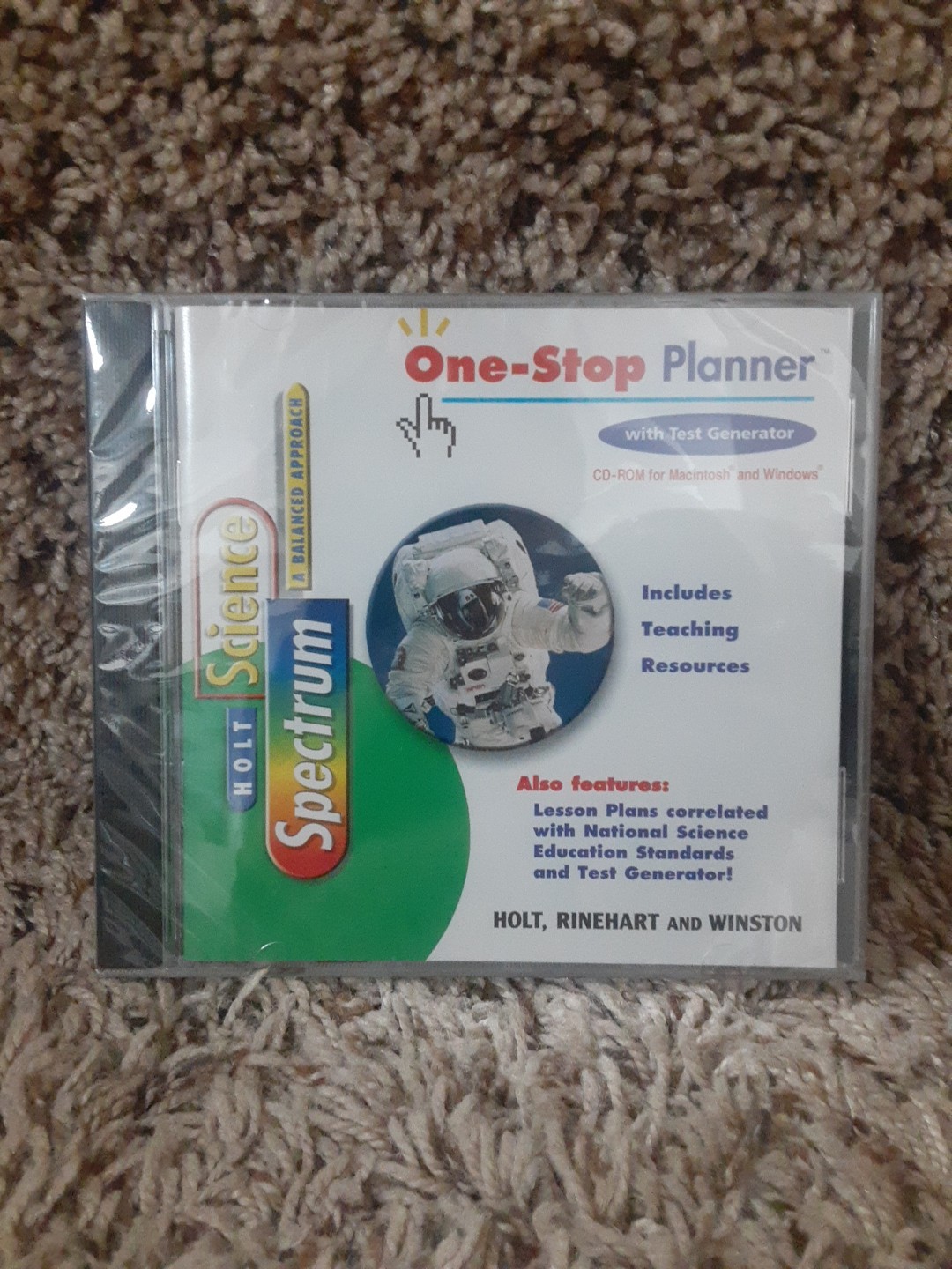 Holt Science Spectrum One-Stop Planner with Test Generator CD Brand New
