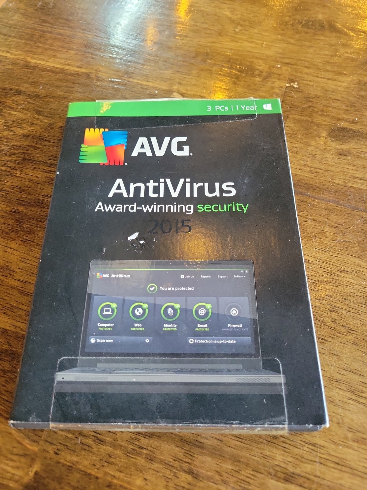 AVG AntiVirus 2015 Antivirus Security CD 3 Devices 1-Year License Windows D