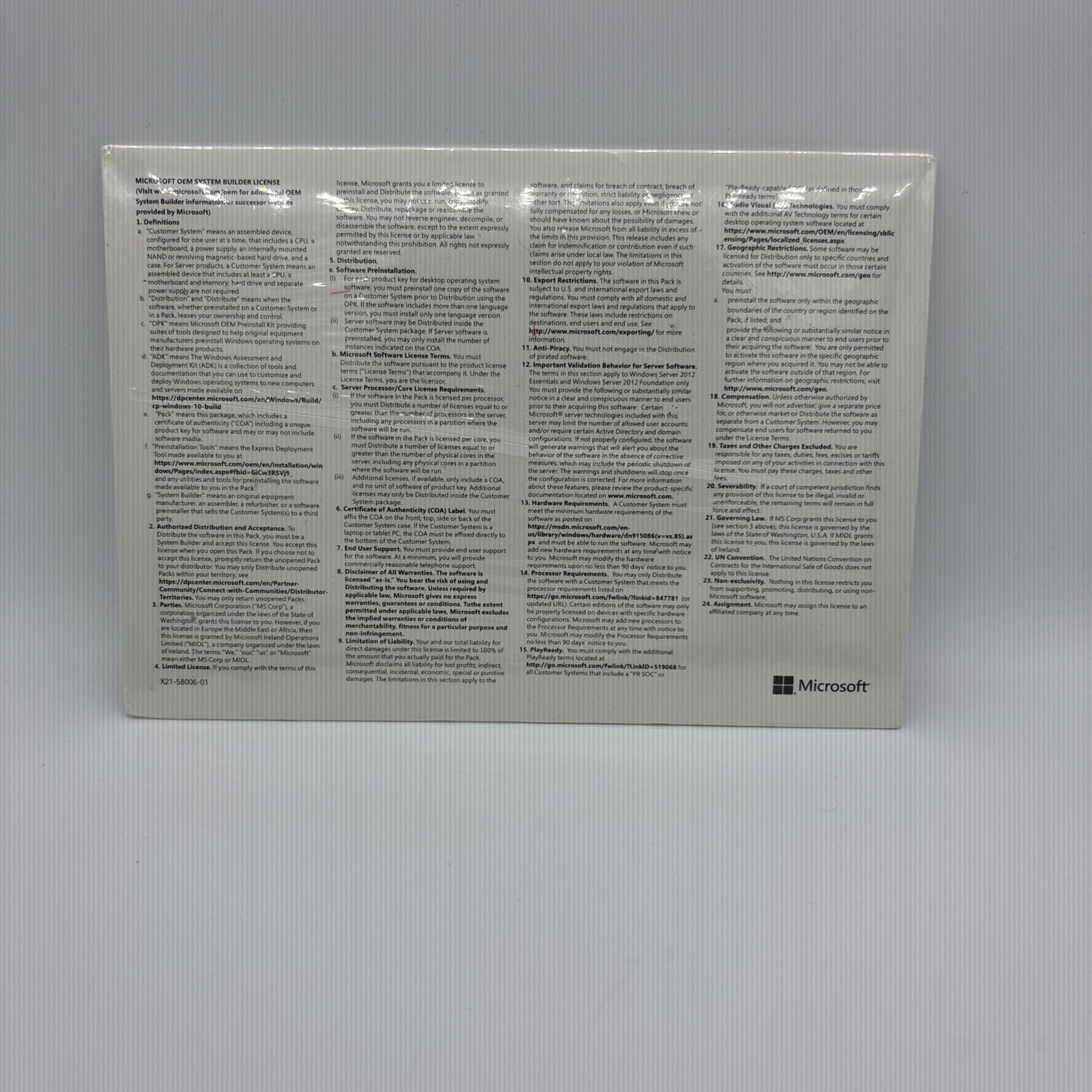 Windows 10 Home 64-Bit OEM System Builder DVD – BRAND NEW SEALED – KW9-00148