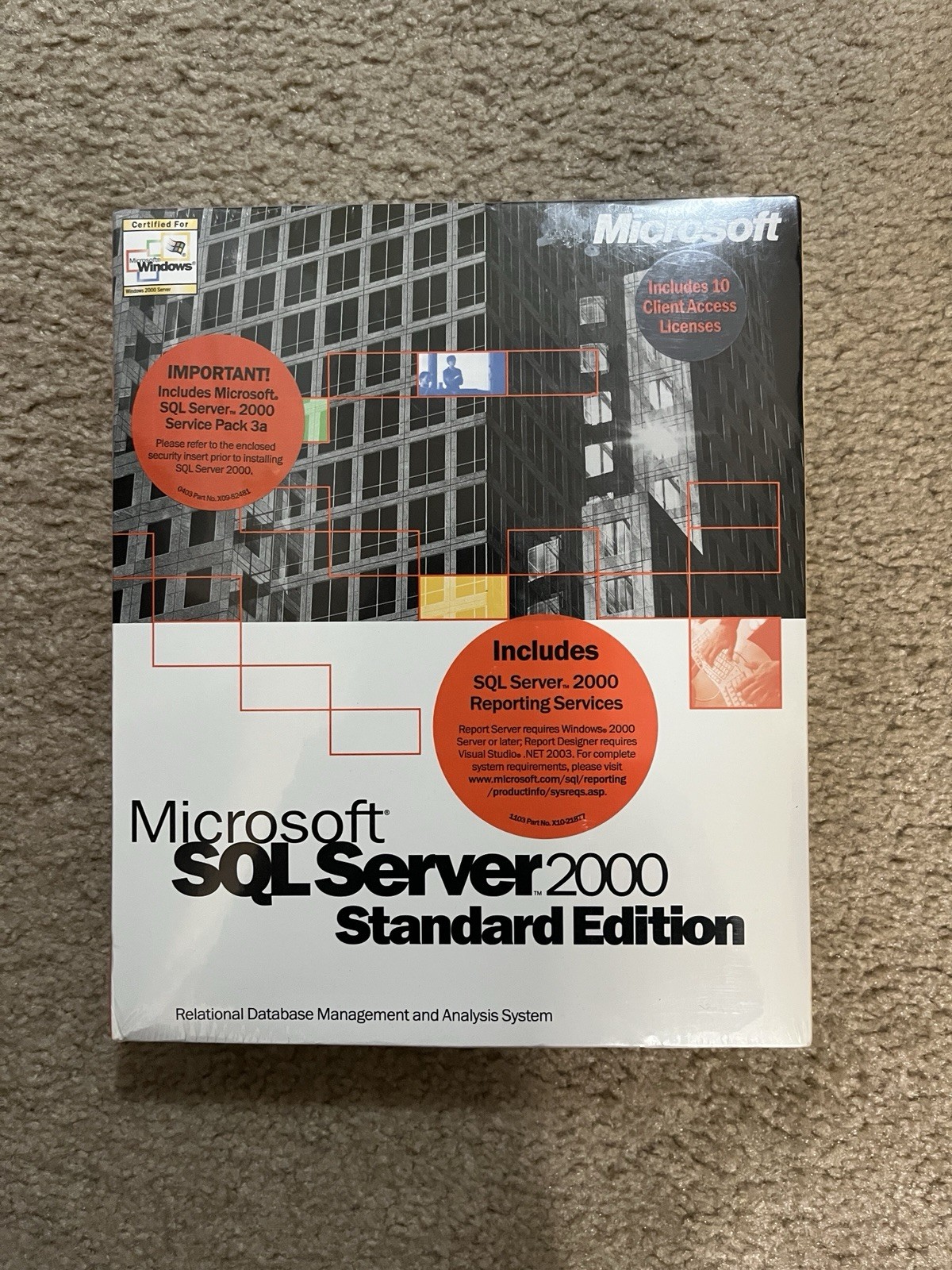 Microsoft SQL Server 2000 Standard Edition – Factory Sealed English