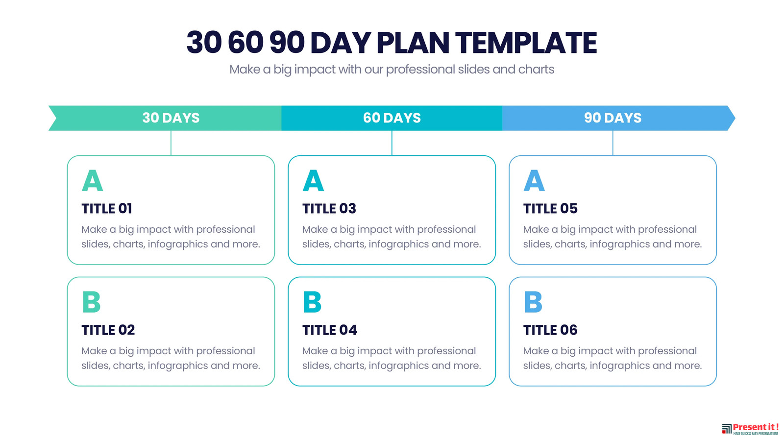 30 60 90 Day Plan Infographic Template