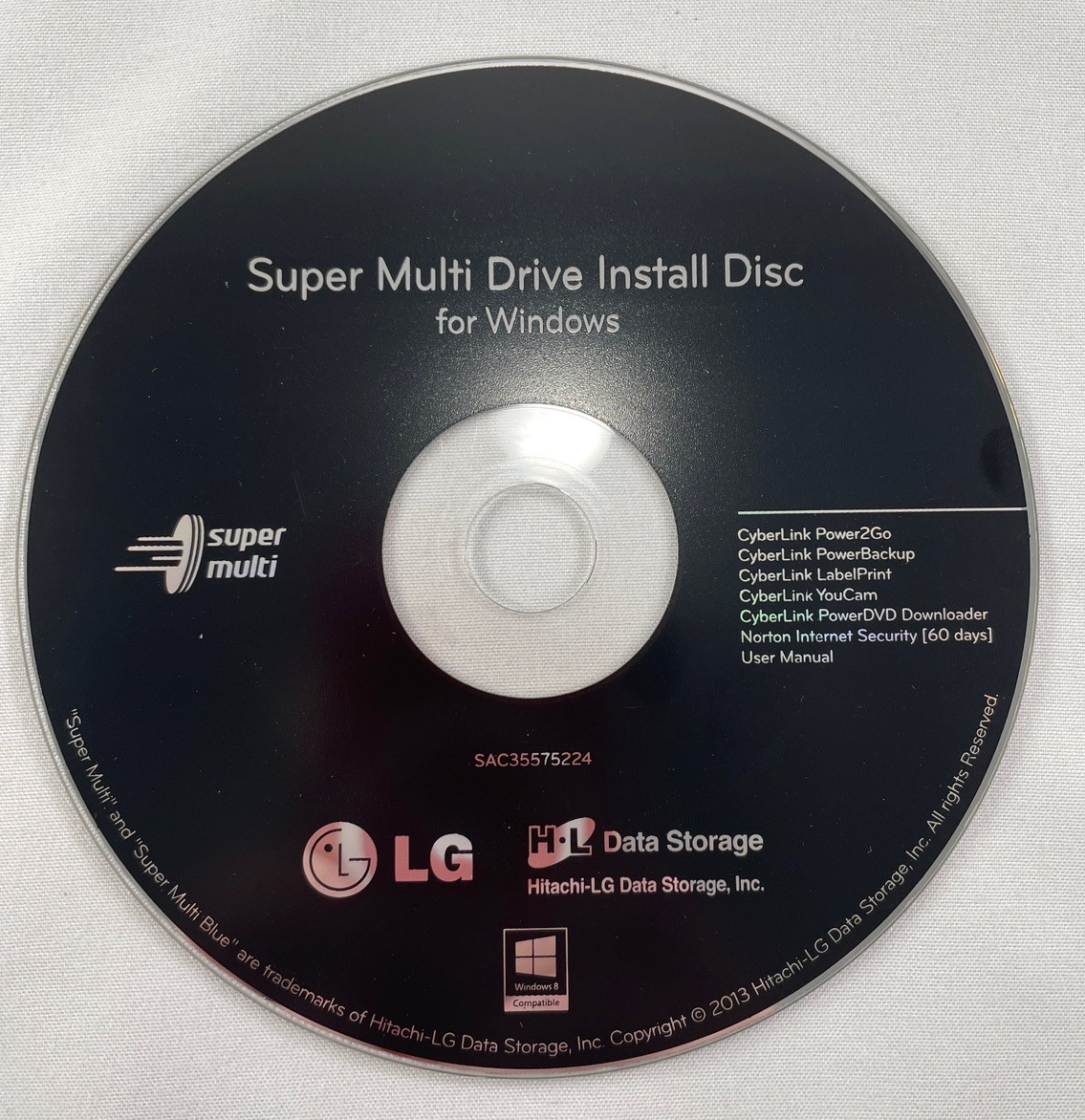 LG Super Multi Drive Install Disc for Windows (Black)