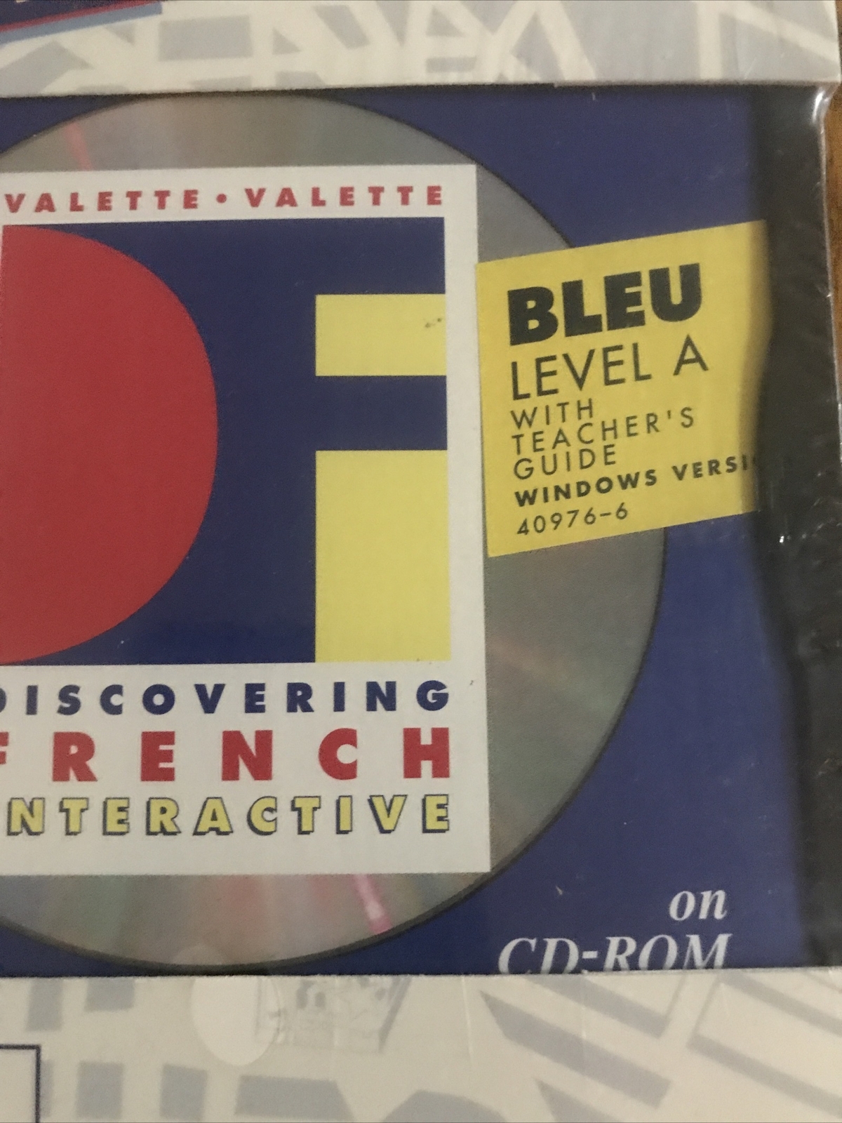 Discovering French Interactive Bleu Level B w/Teacher’s Guide CD ROM 1994