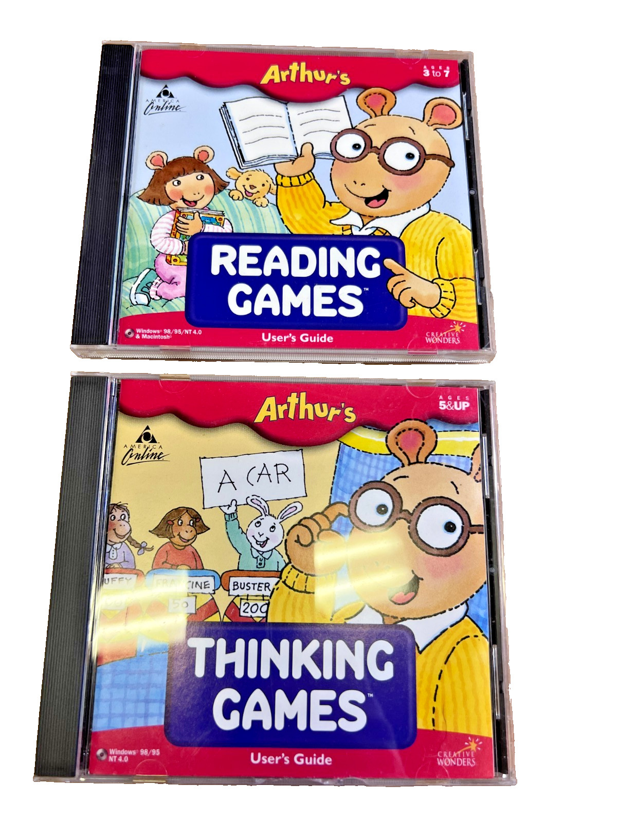 educational adventure cd roms Windows ARTHUR’S Reading Thinking Games