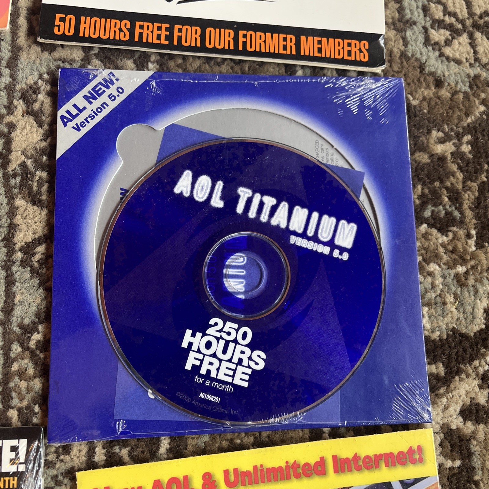 Vintage America Online AOL Internet Software CD Lot Of 16 Brand New Sealed NOS