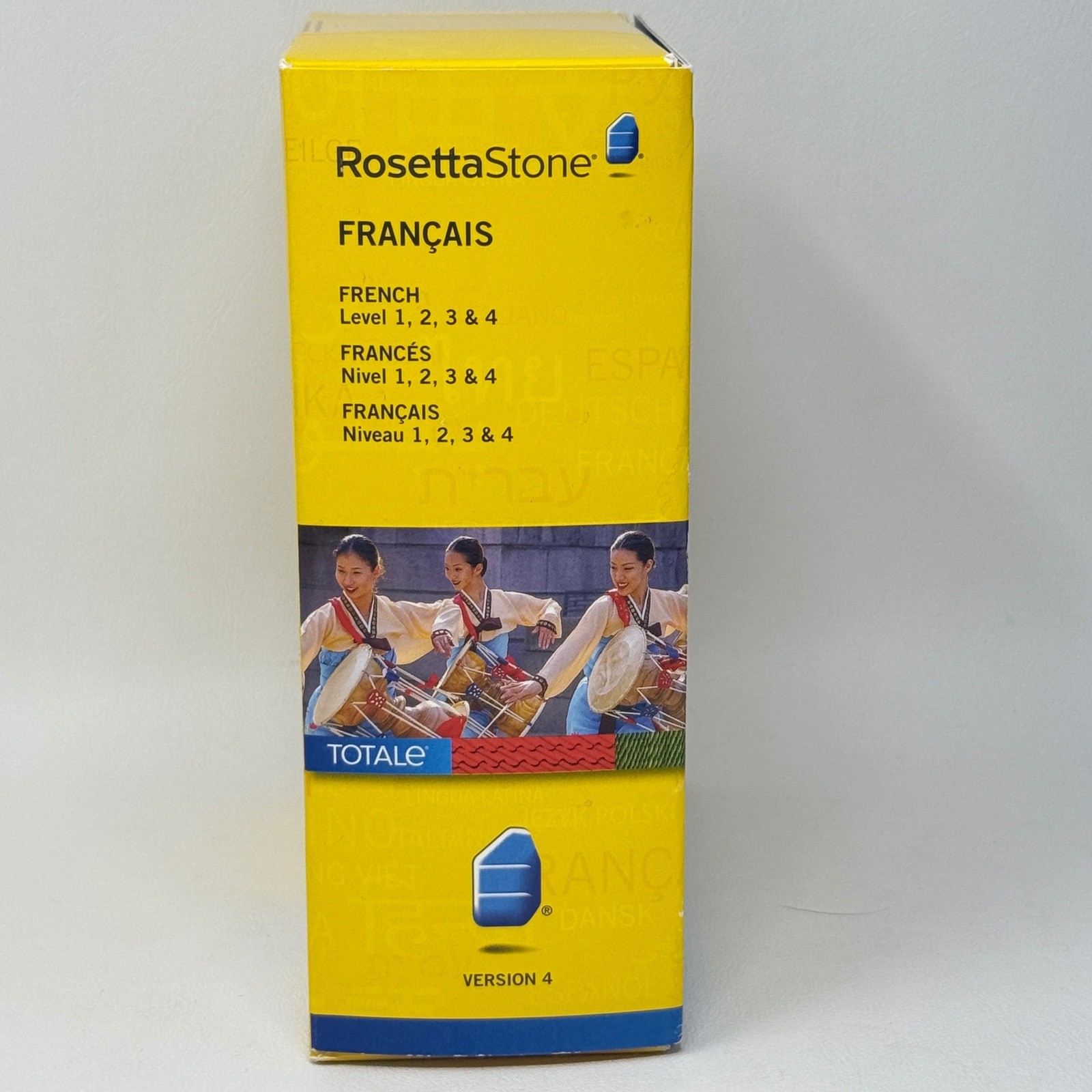Rosetta Stone French Totale Ver 4 Levels 1 2 3 & 4 Set Windows Mac SEALED