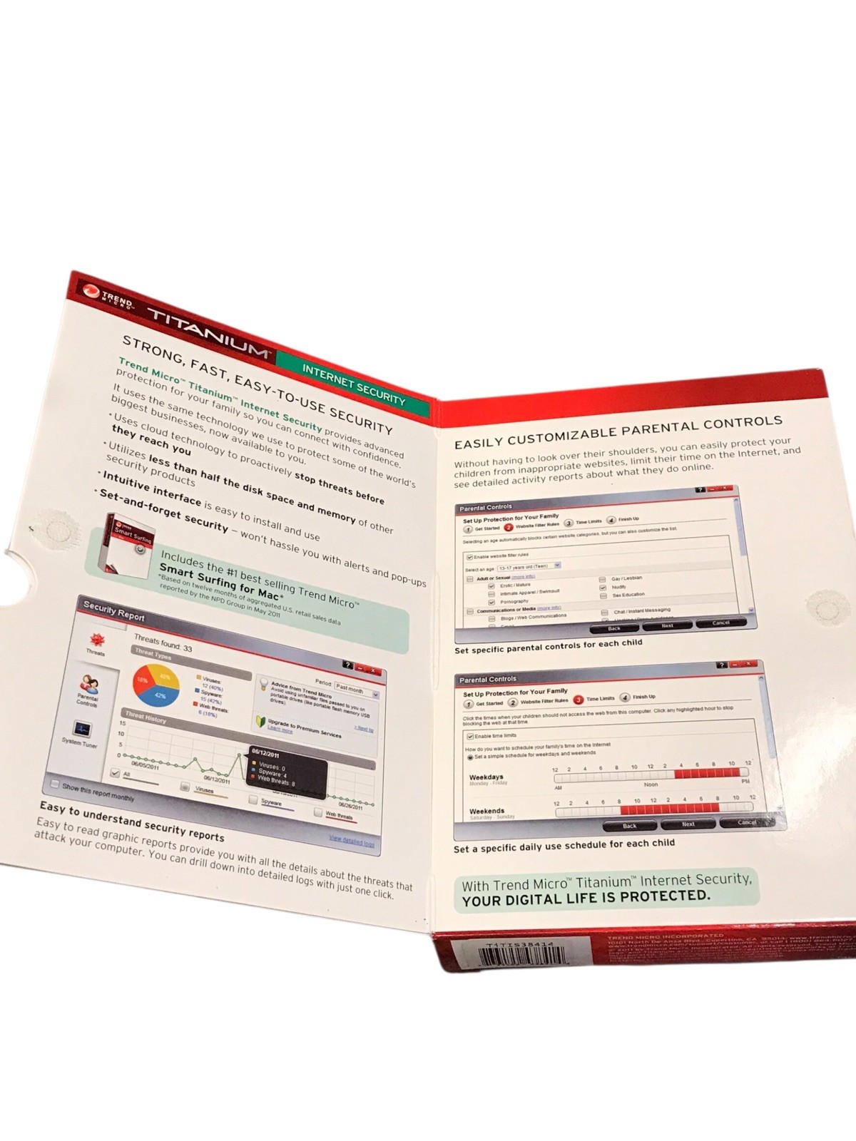 New! Trend Micro Titanium “Internet Security” (2012) [3 PC/1 MAC (1 Year)]