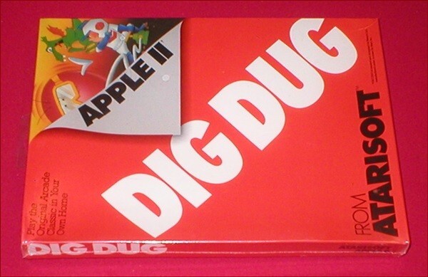 Dig Dug for the Apple II II+ IIe IIc IIgs Computer NEW SEALED