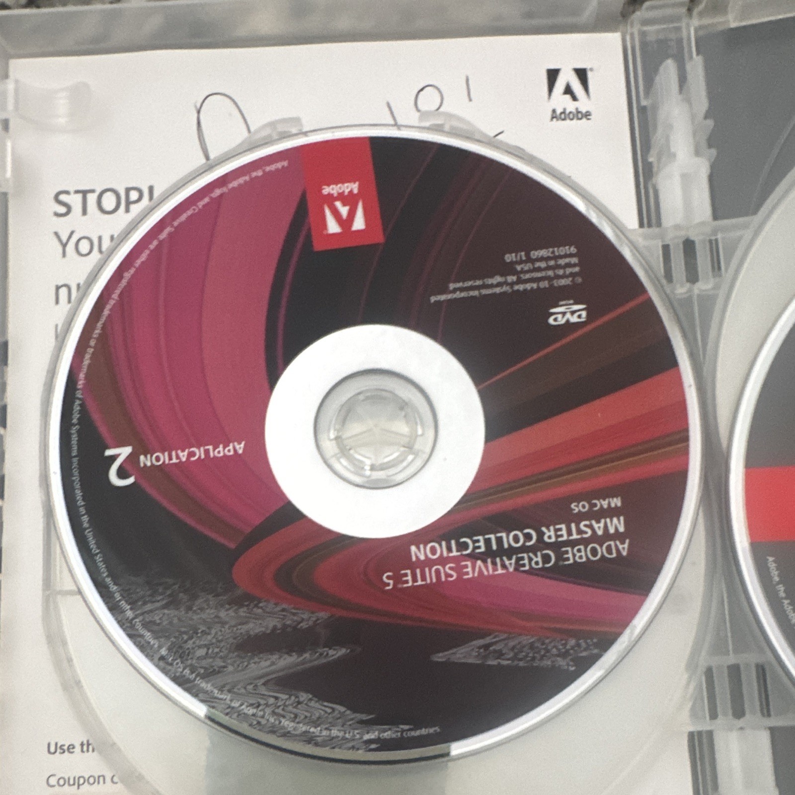 Adobe CS5 Master Collection Academic License Mac OS DVD Software, English