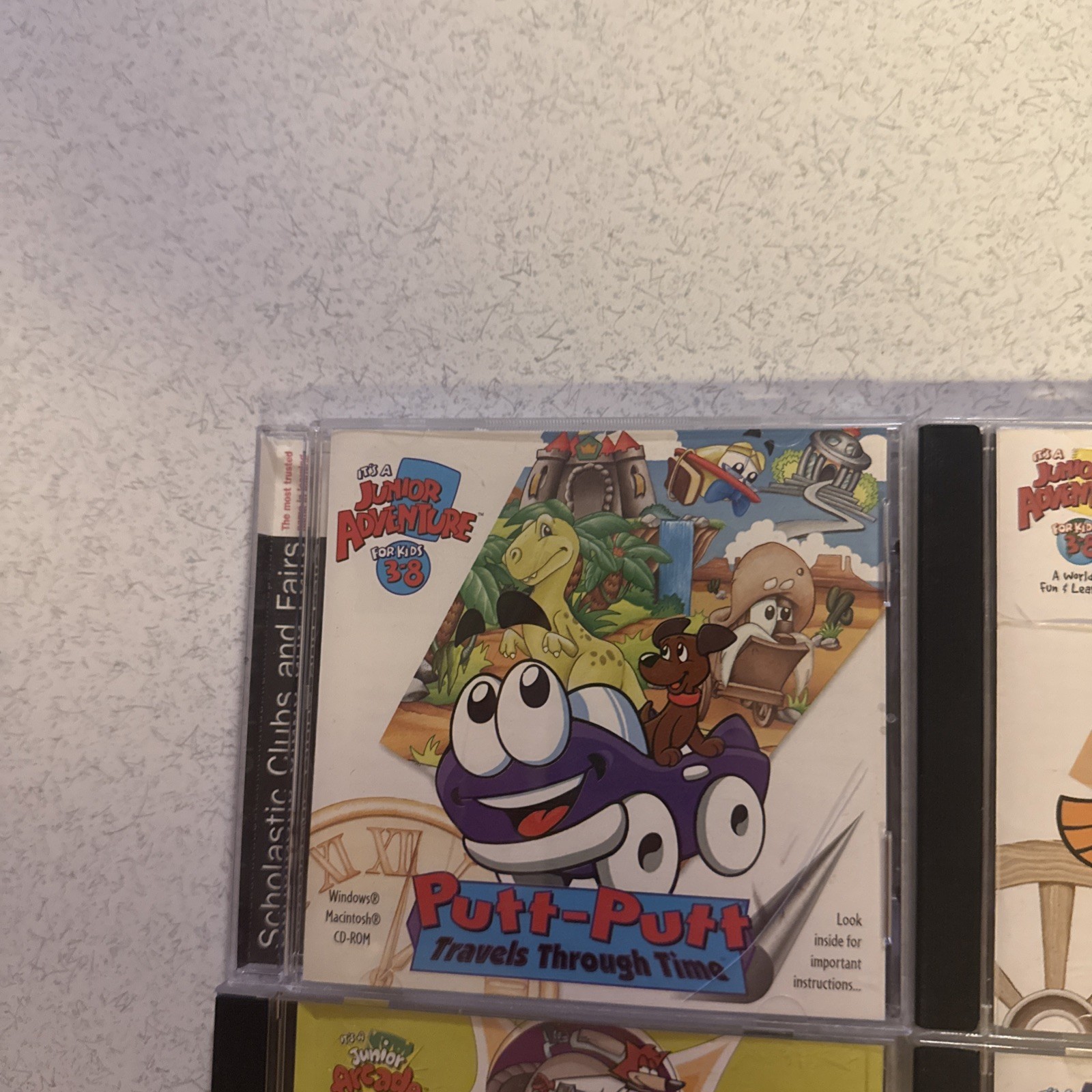 Putt-Putt Travels Freddi Hogfish + Haunted + Land Before + Arcade 5 Cd Rom Lot