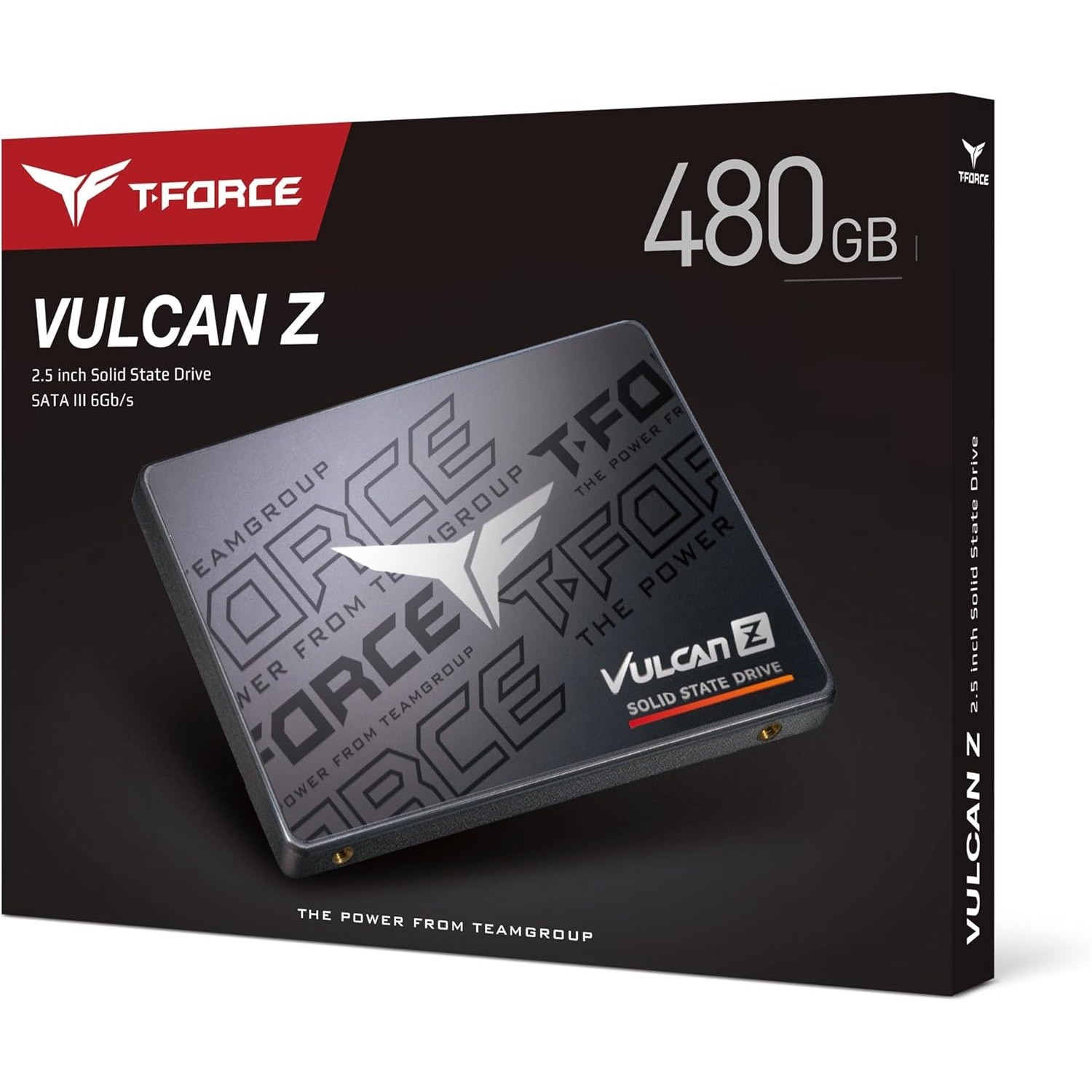 TEAMGROUP T-Force Vulcan Z 480GB SLC Cache 3D NAND TLC 2.5 Inch SATA III