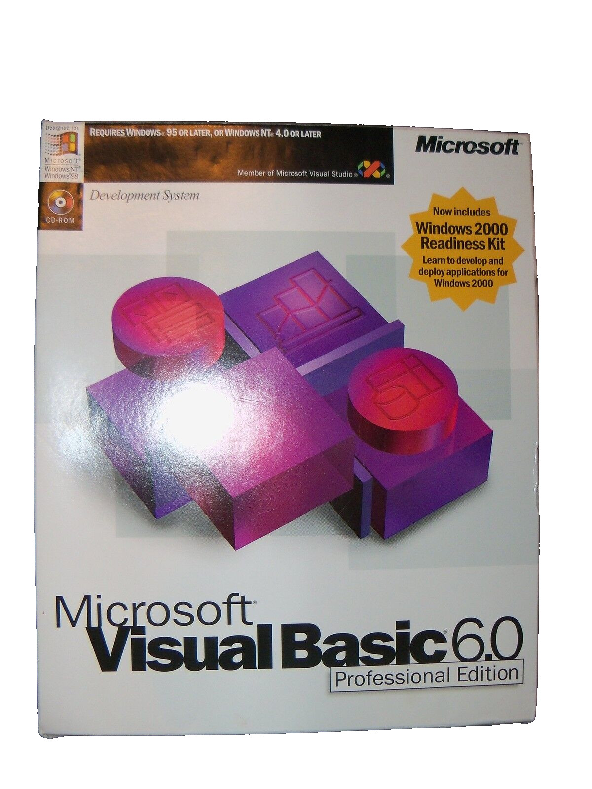 Microsoft Visual Basic 6.0 Professional 6 PRO FULLVER Works n Windows 95 ~ 11 #1