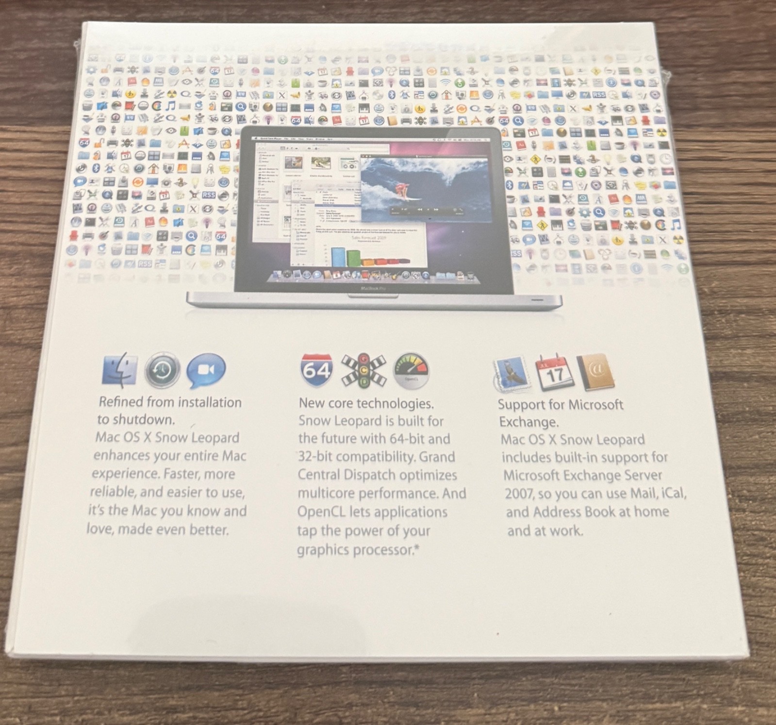 APPLE SNOW LEOPARD MAC OS X v10.6 FAMILY PACK MC224Z/A – NEW SEALED