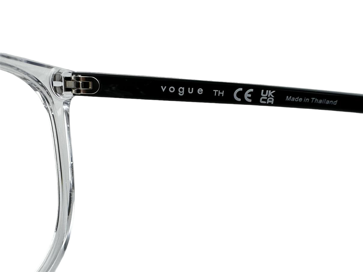 Vogue Eyewear NEW Transparent & Black Eyeglasses 52-17-140 Fashion Frames VO5356