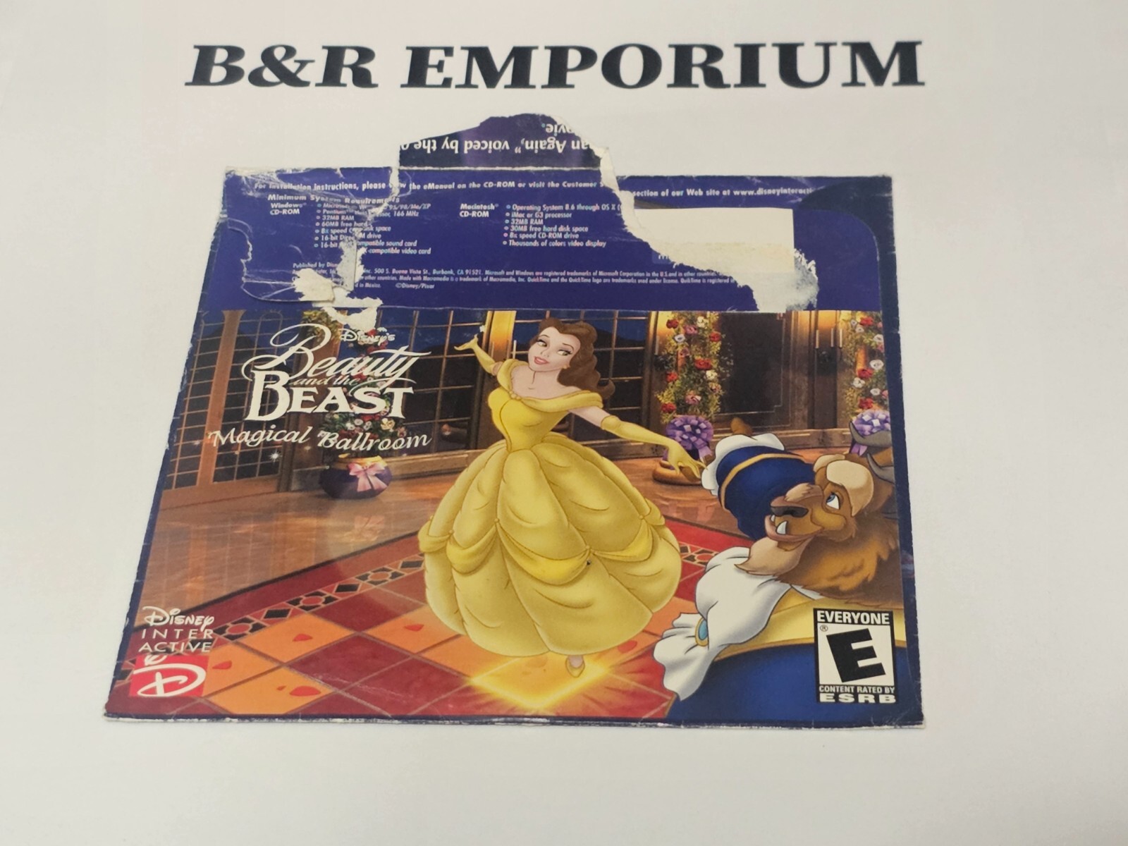 Beauty and The Beast Magical Ballroom – 2000 Used CD-ROM – Original Paper Sleeve
