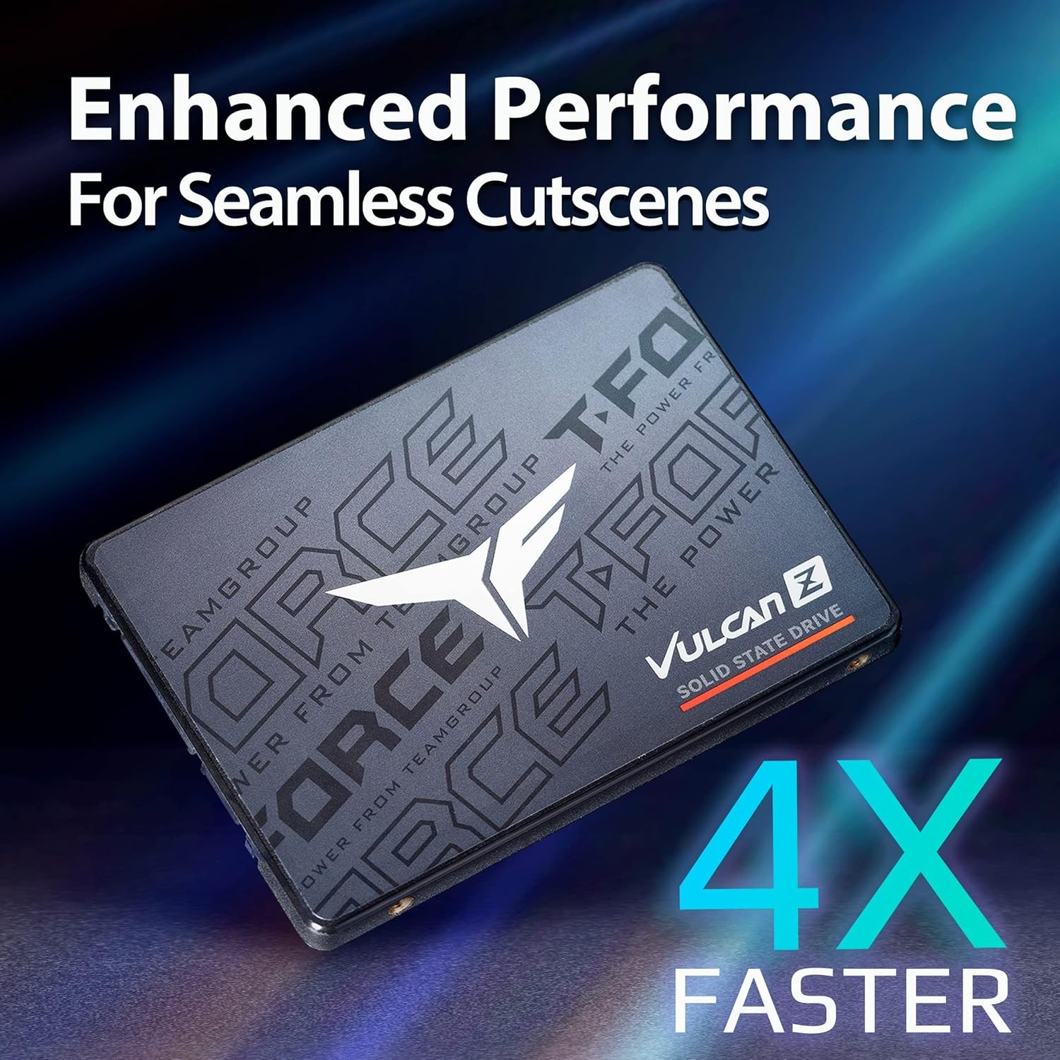 TEAMGROUP T-Force Vulcan Z 480GB SLC Cache 3D NAND TLC 2.5 Inch SATA III