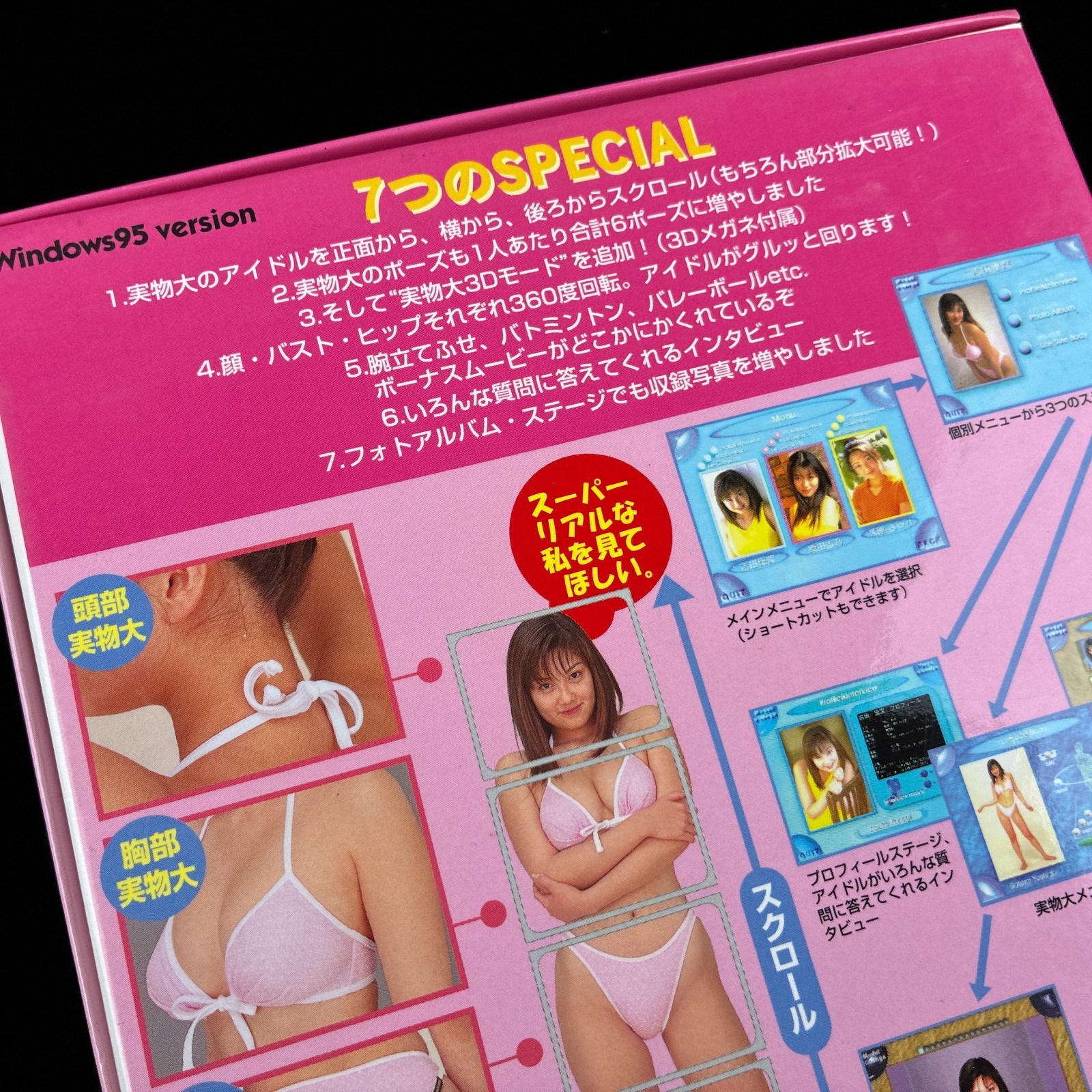1997 Idol THE Life-Size SPECIAL Vol. 3 360 View 3D Windows 95 CD Photobook Japan