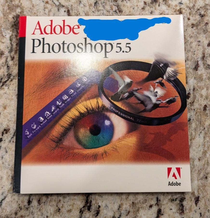 Adobe Photoshop 5.5 Upgrade Apple New with Serial Number
