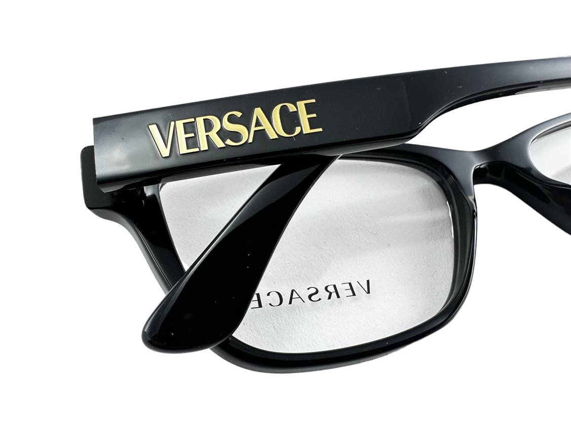 Versace NEW Black Pillow Womens Fashion Frames 55-18-145 Eyeglasses VE3316