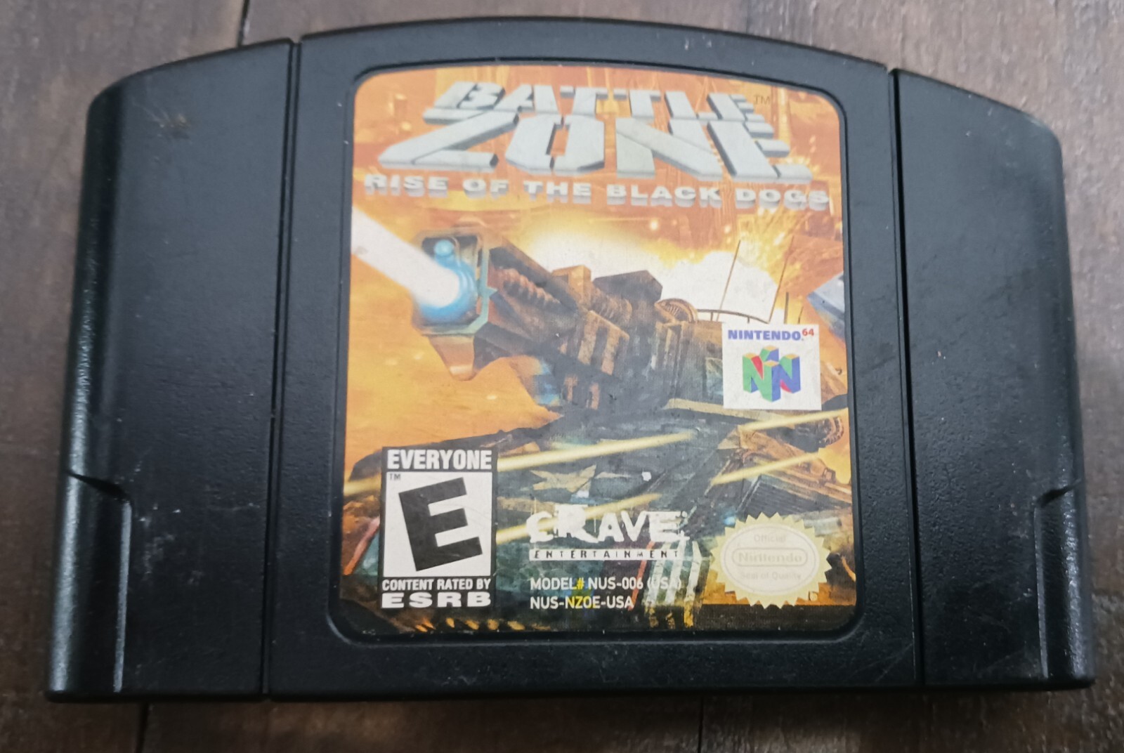 Battle Zone Rise of the Black Dogs (NINTENDO 64, 1997) Game Cartridge
