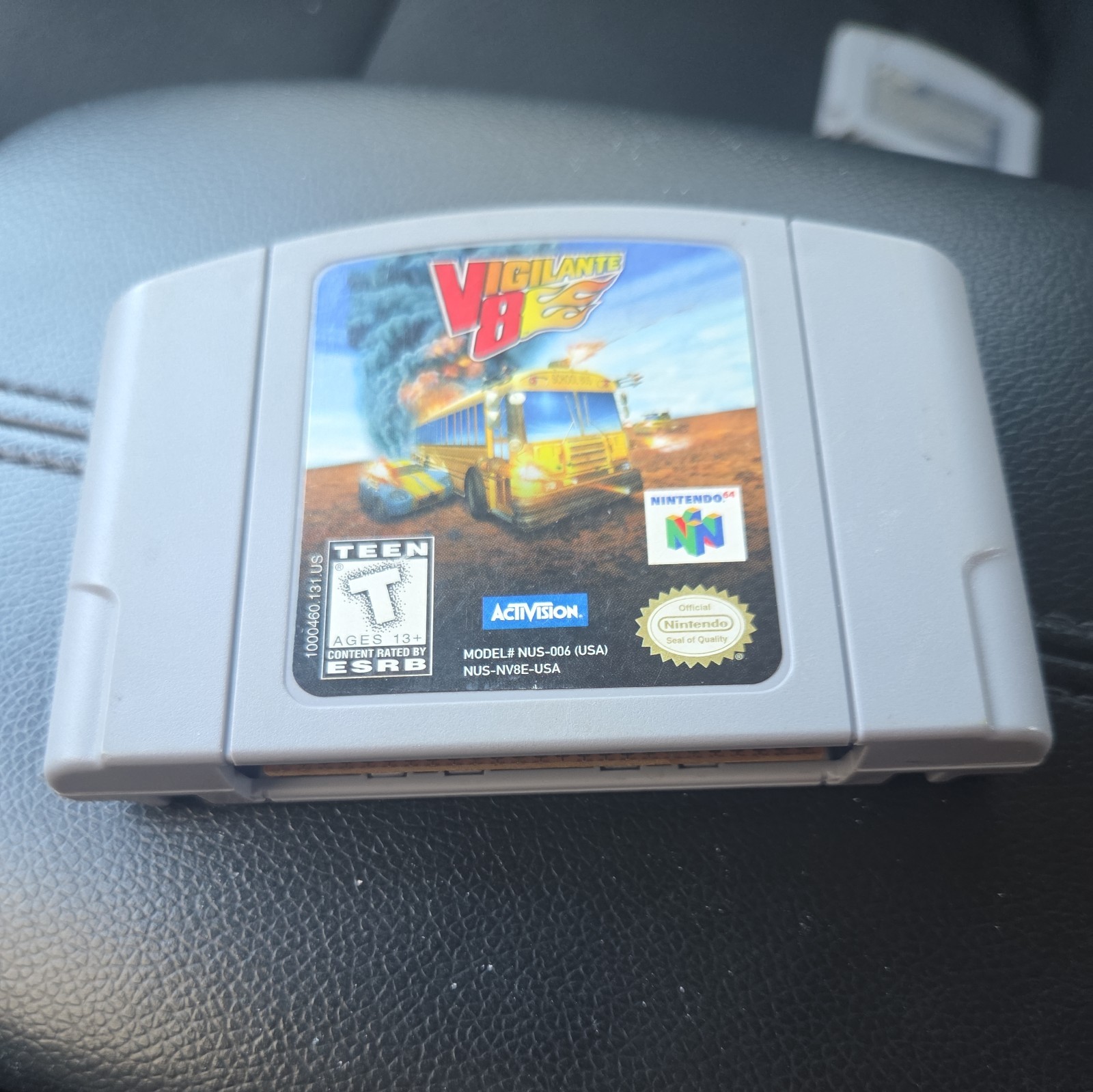 Vigilante 8 (NINTENDO 64, 1997) Game Cartridge