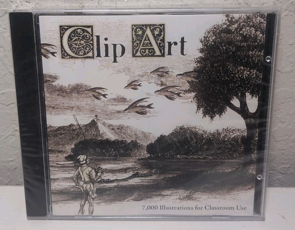 Clip Art 7,000 Illustrations For Classroom Use CD ROM Brand New B62/B382