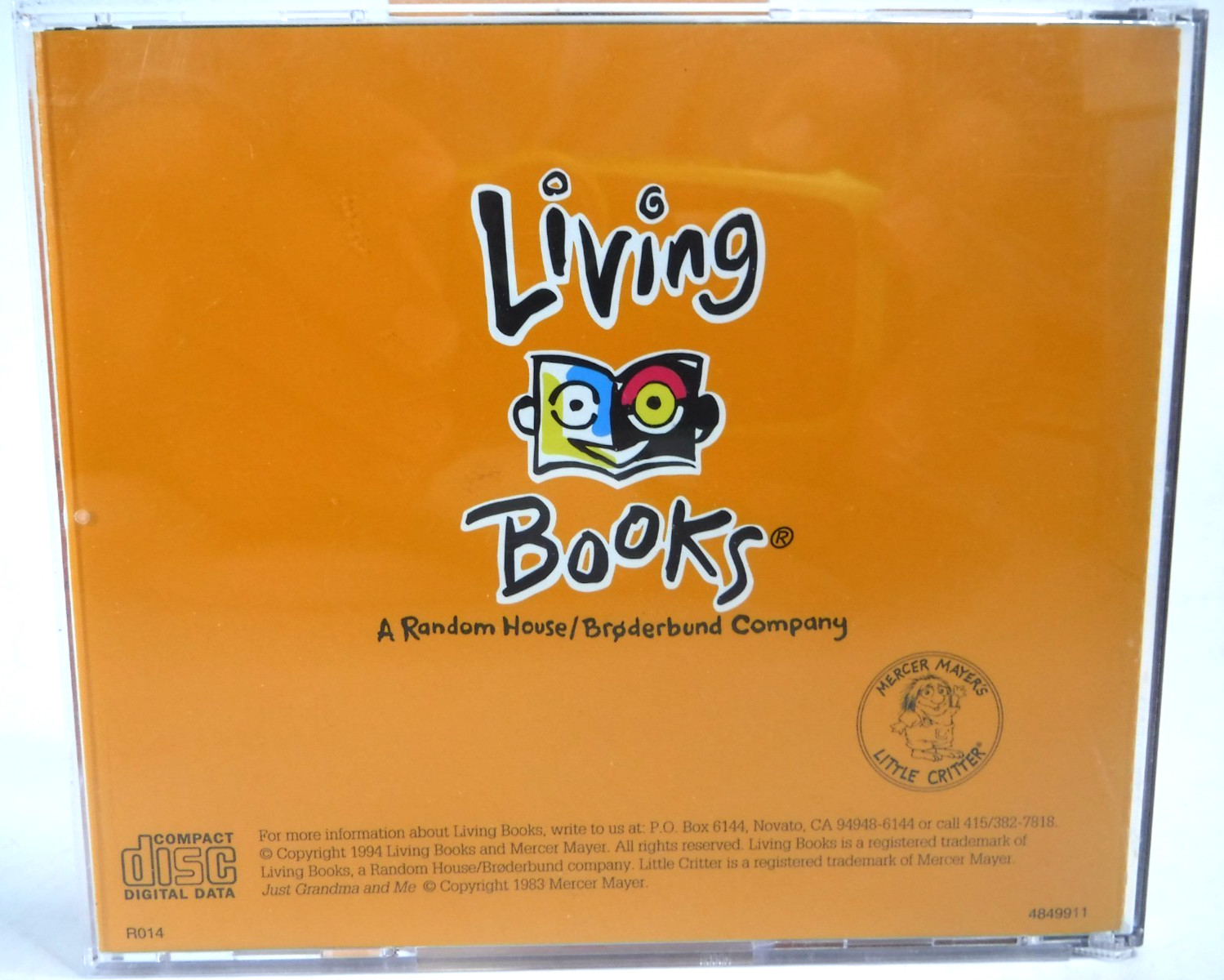 Living Books Mercer Mayer’s Just Grandma and Me PC Windows 95/Mac CD-ROM