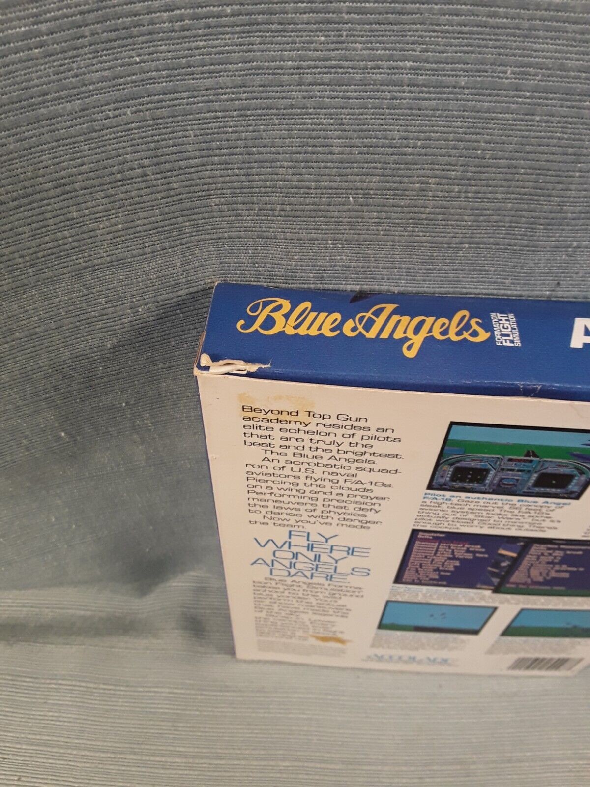 1989 Accolade Blue Angels Formation Flight Simulation IBM PC Floppy – Complete