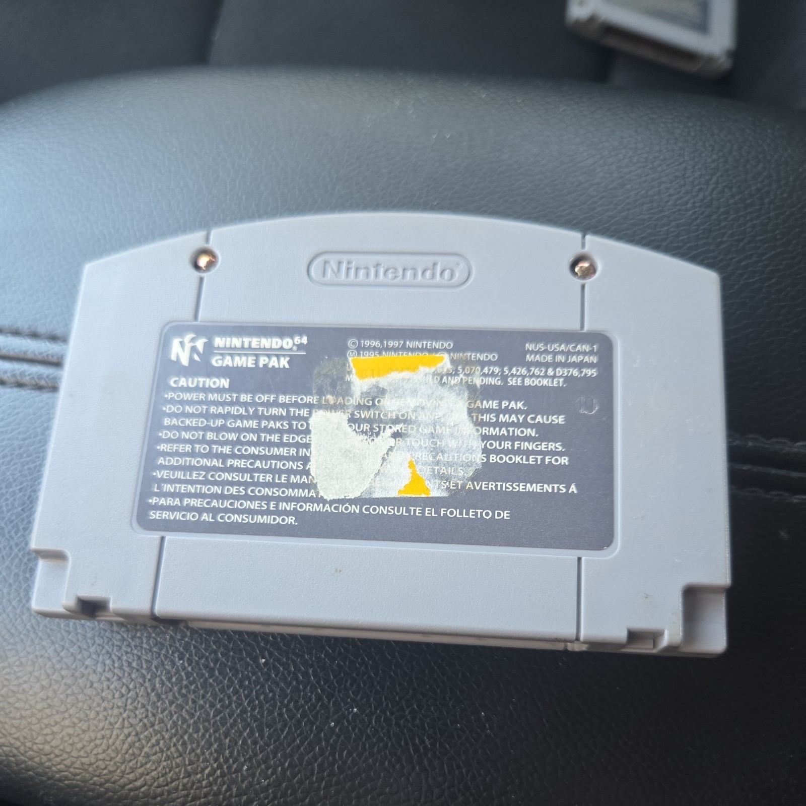 Vigilante 8 (NINTENDO 64, 1997) Game Cartridge