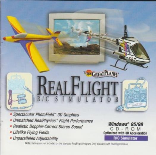 RealFlight R/C Simulator Deluxe PC CD remote control flight flying planes game!