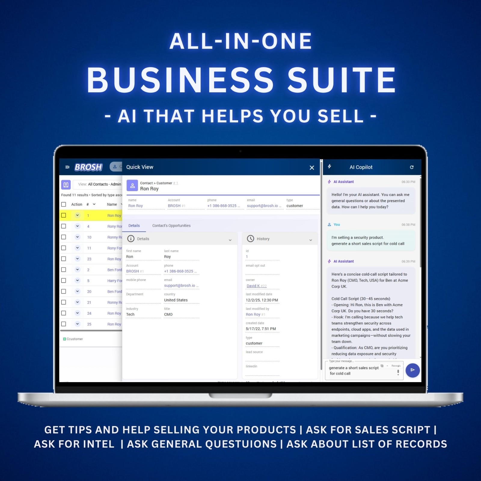 All-In-One Business Suite, marketing automation, E-Sign, Mass email+whatsup