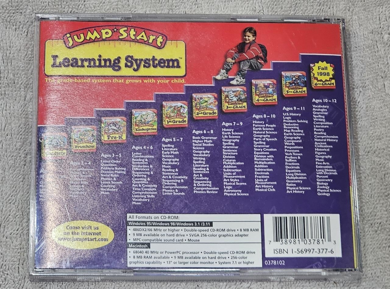 JumpStart 4th Grade (8-10yrs) – Educational Game, Learning System PC MAC CD-ROM