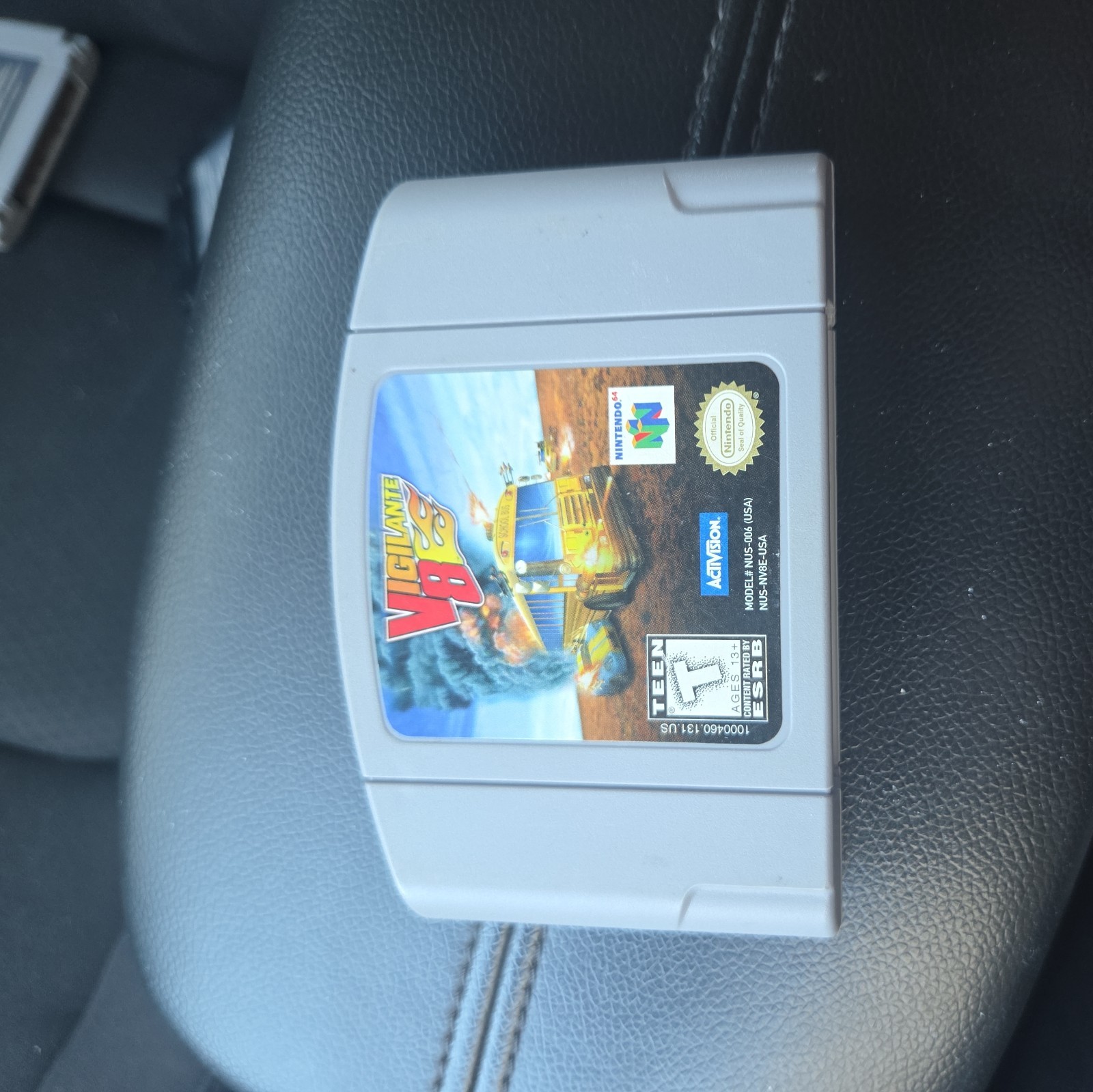 Vigilante 8 (NINTENDO 64, 1997) Game Cartridge