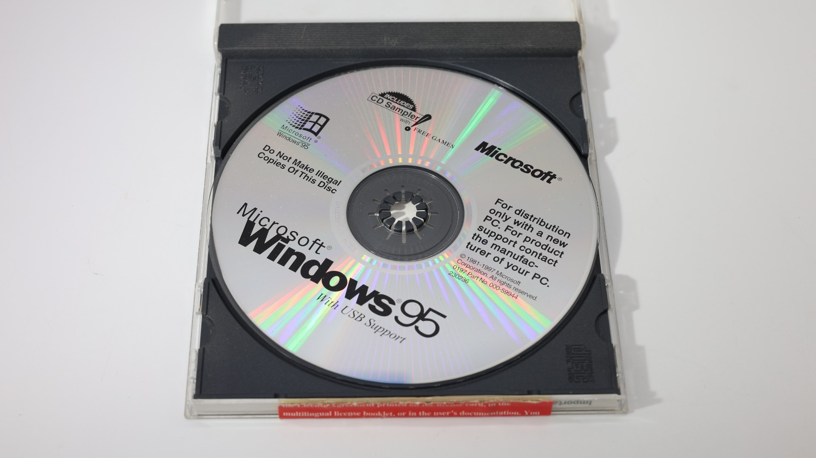 Microsoft Windows 95 OEM CD Disc