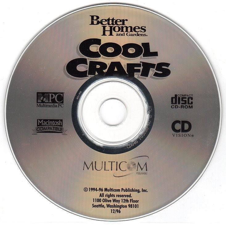 Better Homes & Gardens: Cool Crafts (Age 3-12) CD,1996 Win/Mac -NEW CD in SLEEVE