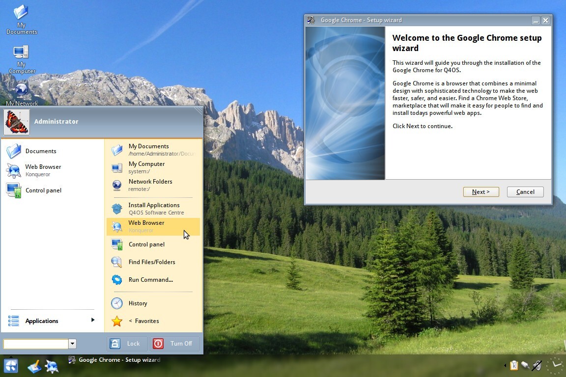 Linux Q4OS 5.6 Aquarius Plasma for modern2GB USB AMD64 Canada USA Puerto Rico