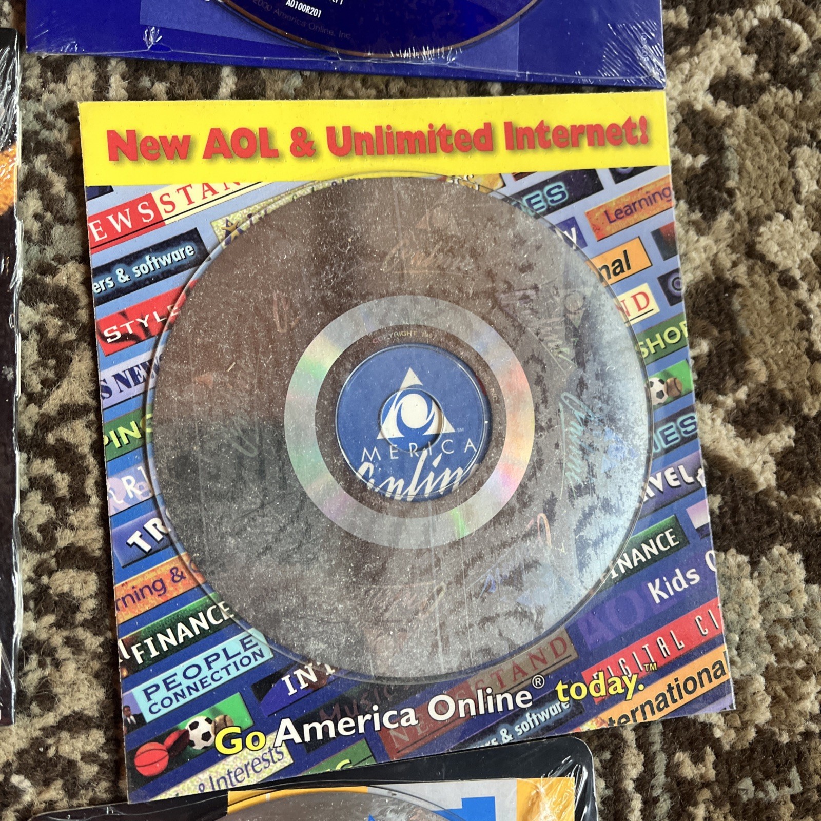 Vintage America Online AOL Internet Software CD Lot Of 16 Brand New Sealed NOS
