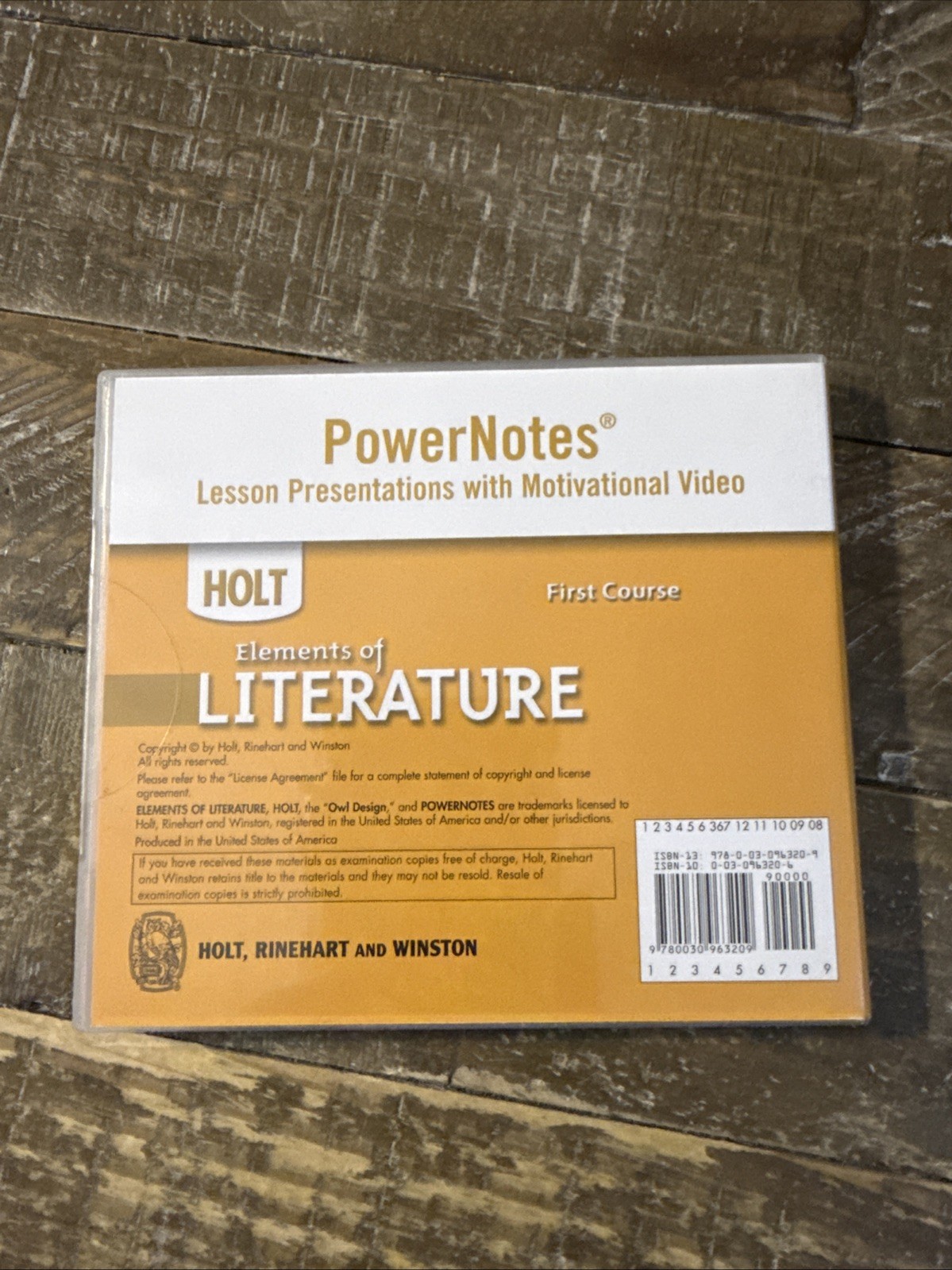 Holt Elements Of Literature PC Software