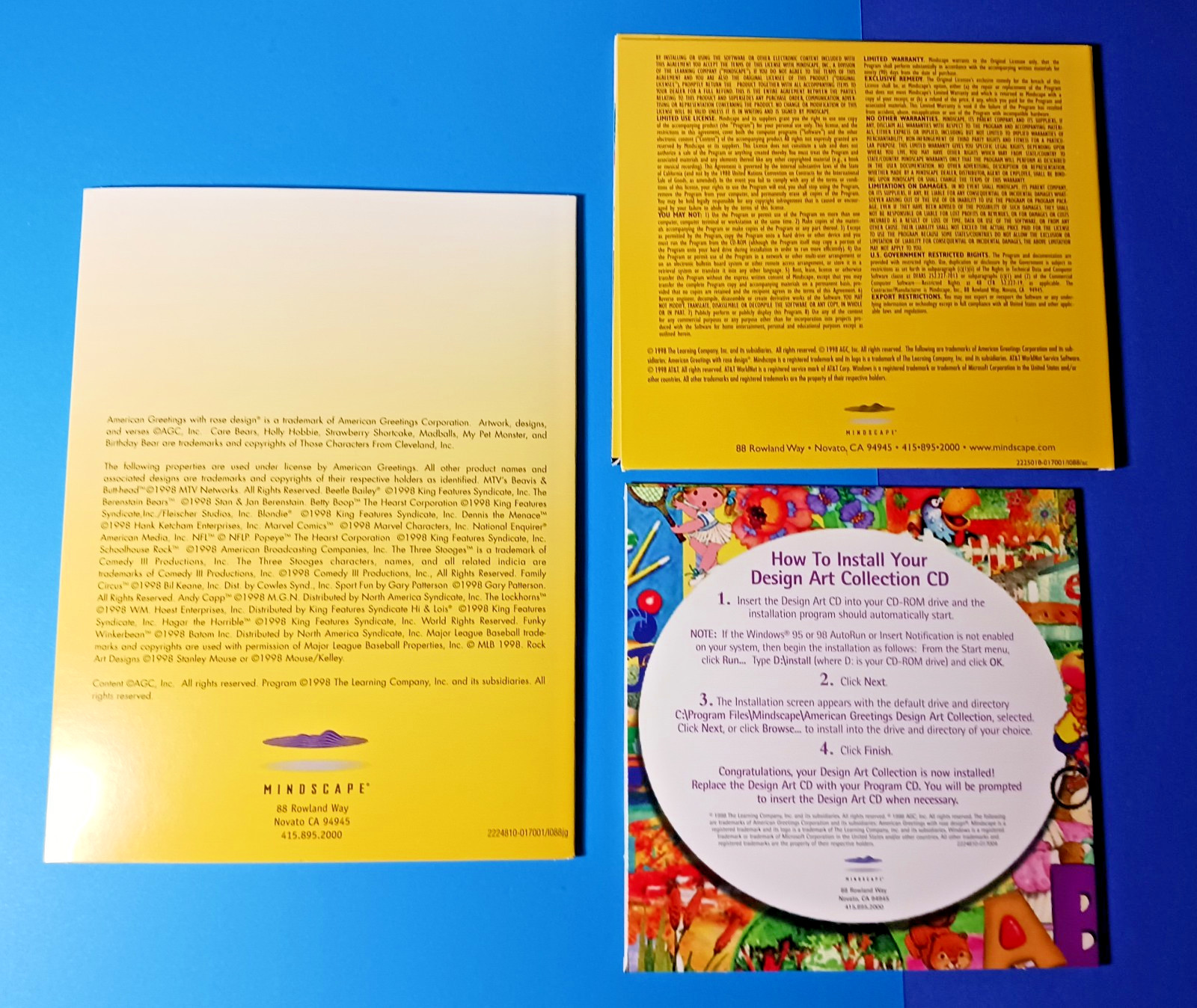 American Greetings Art & More Store/Crafts/Design Art Collection PC CD Rom
